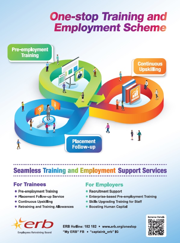 Click here to download the image version of leaflet of ERB One-stop Training and Employment Scheme